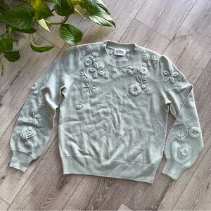 27 Miles Malibu Claremont Cassandra Sage Green Sweater XS